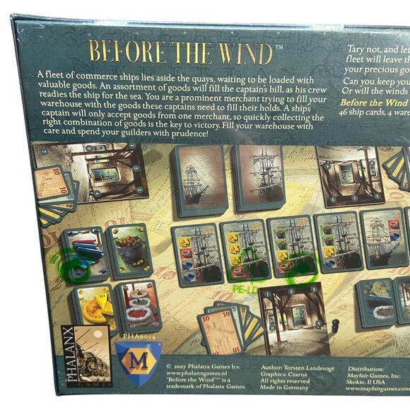SEALED Before The Wind Card Strategy Game Phalanx Games 2007 NEW Made in Germany - Picture 7 of 16